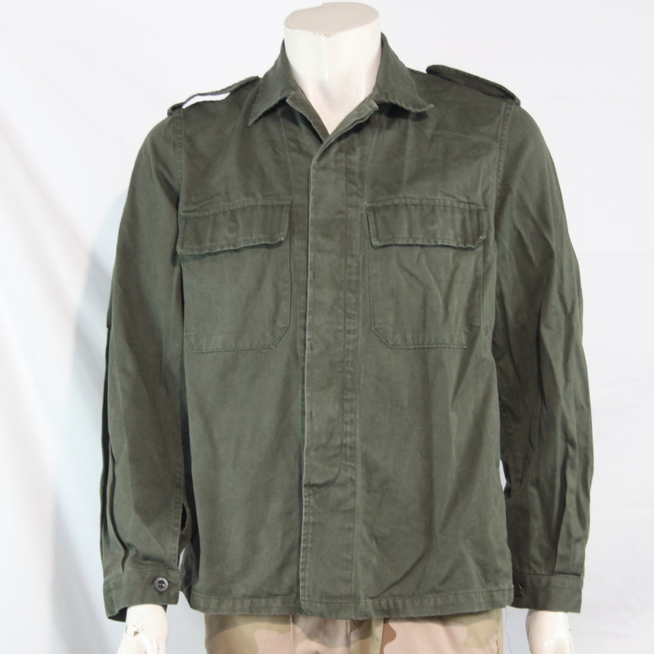 Field Shirt Belgian Army Olive Green Shirt Jacket Genuine Surplus (4389)