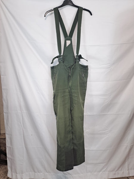 Genuine Surplus  French Army Alpine Trousers Bib Brace Olive Dungarees (3652)
