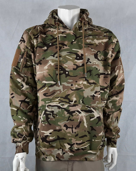 Kombat Tactical Hoodie BTP /Black  Tactical Military Pockets Cotton Rich Hooded 