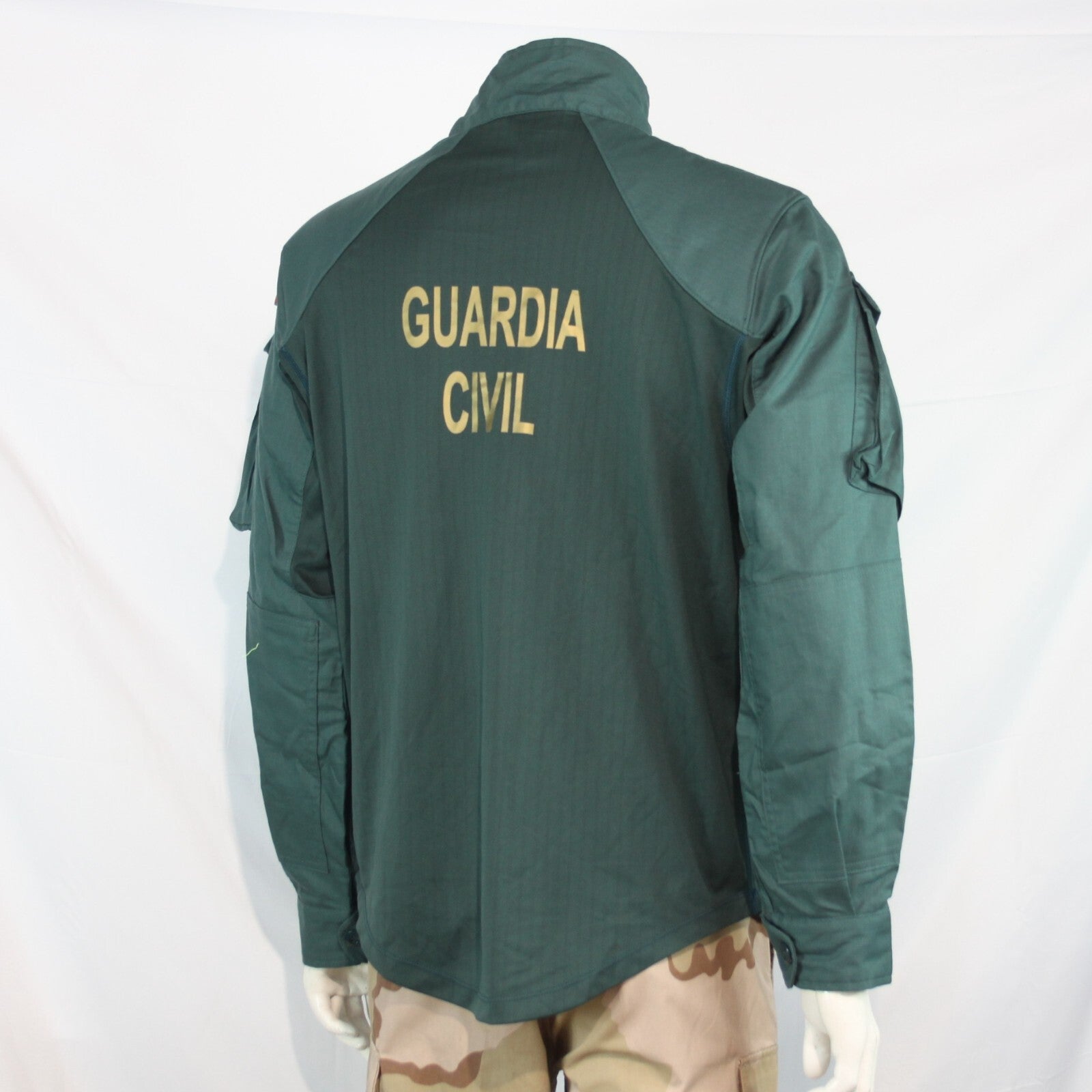 Genuine Surplus Spanish Police UBAC Shirt Bottle Green Tactical S/Grade (3181)