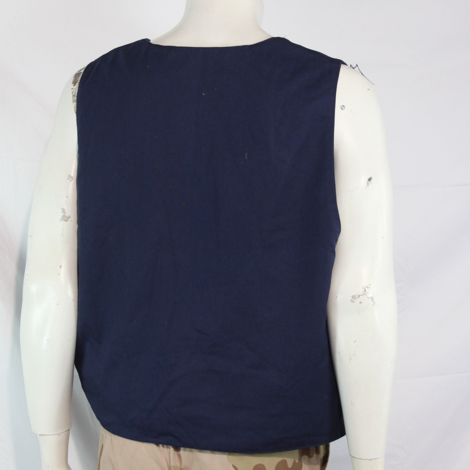 French Military Civilian Body Armour Cover Vest Blue Genuine Surplus L 3974