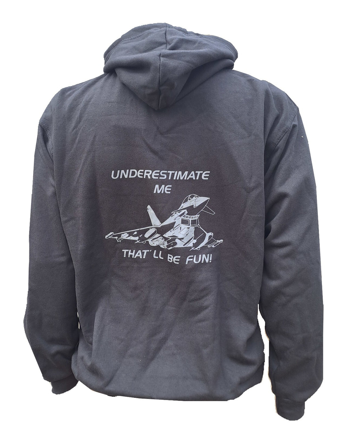 Underestimate Me Eurofighter Typhoon Exclusive Hoodie Military Airforce Black