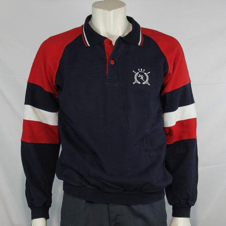 Genuine Surplus Dutch Military Sports Top Rugby Shirt Sweatshirt Collared 3276