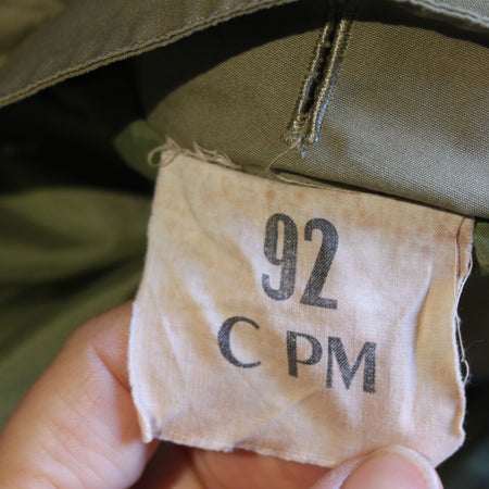 1960's French Army Officers Rain Coat Trench Khaki Genuine Surplus 38-40"(4116)