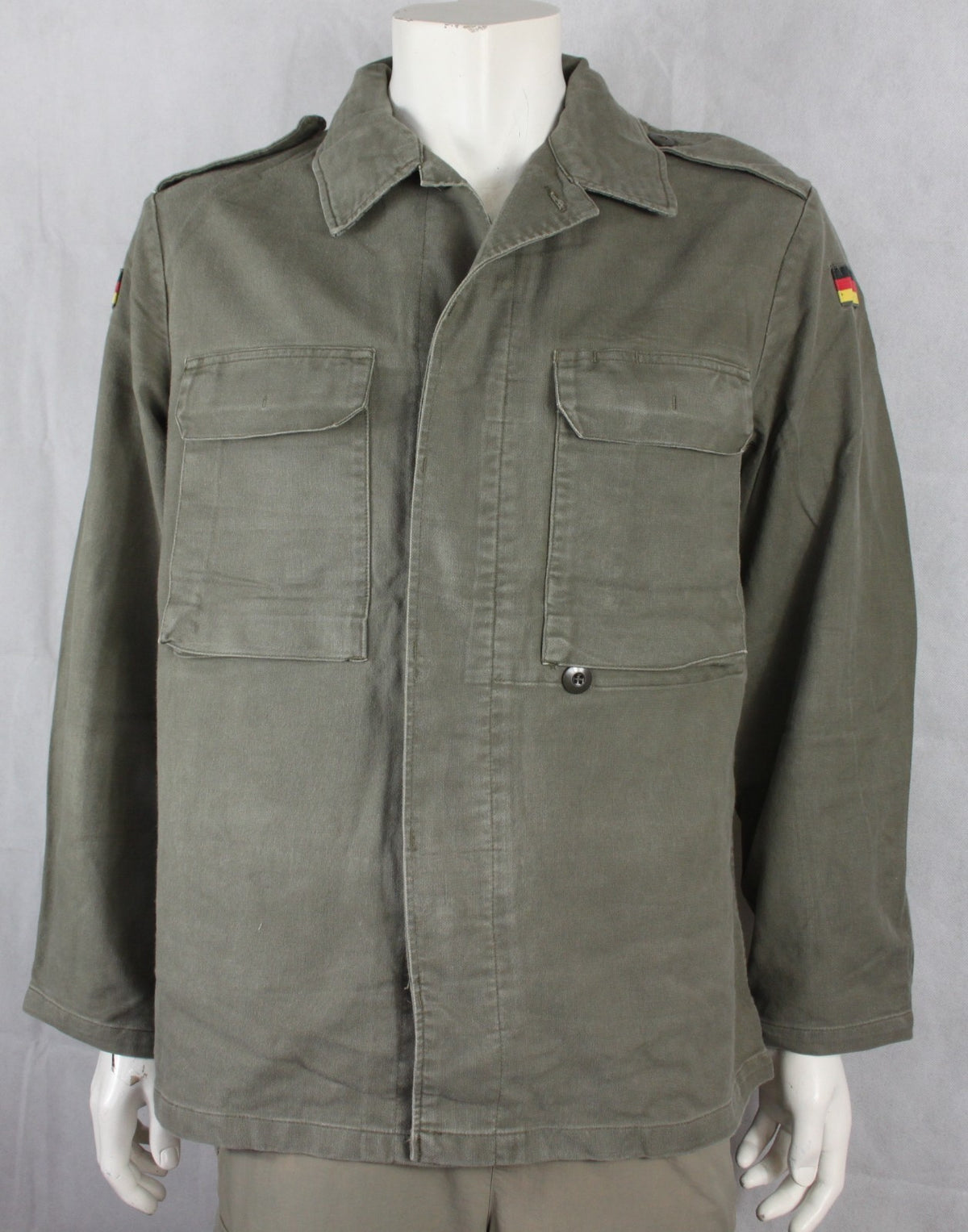Genuine Surplus German Army Moleskin Shirt Jacket Olive 36-38" Chest