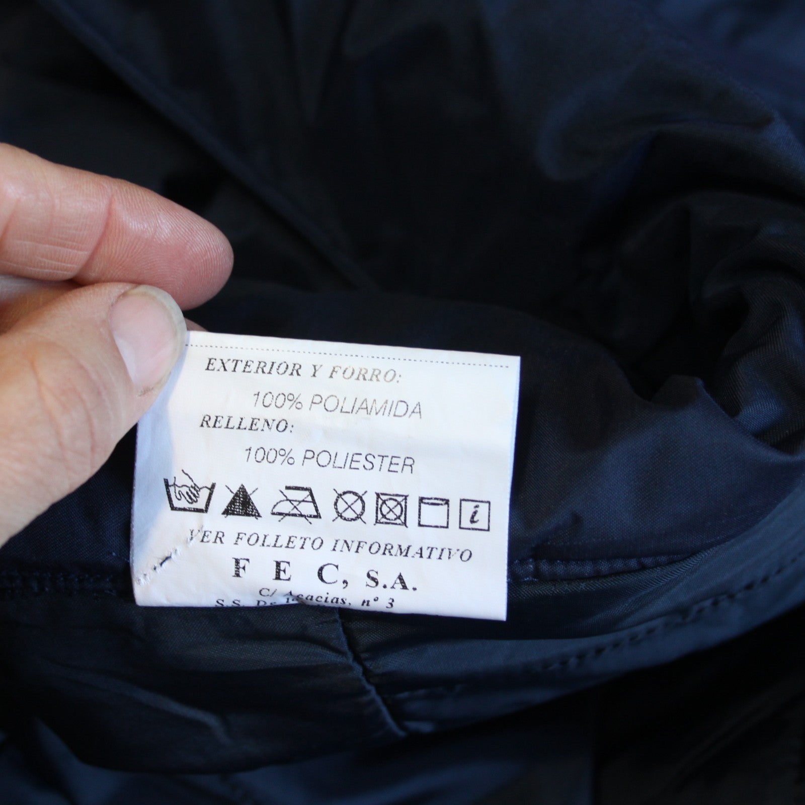NEW Waterproof Padded Winter Jacket Spanish Water Board Rain Navy Blue (3878)