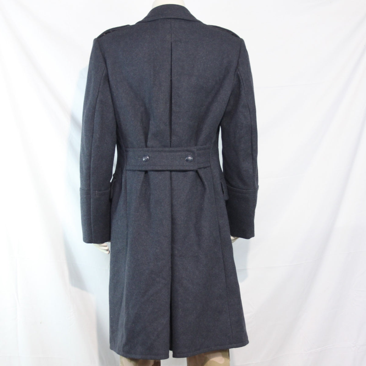 NEW Polish Airforce Wool Greatcoat Genuine Surplus Mens Blue 38-40" Chest (3507)