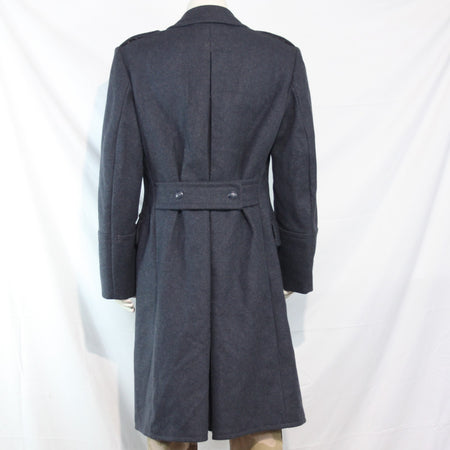NEW Polish Airforce Wool Greatcoat Genuine Surplus Mens Blue 38-40" Chest (3507)