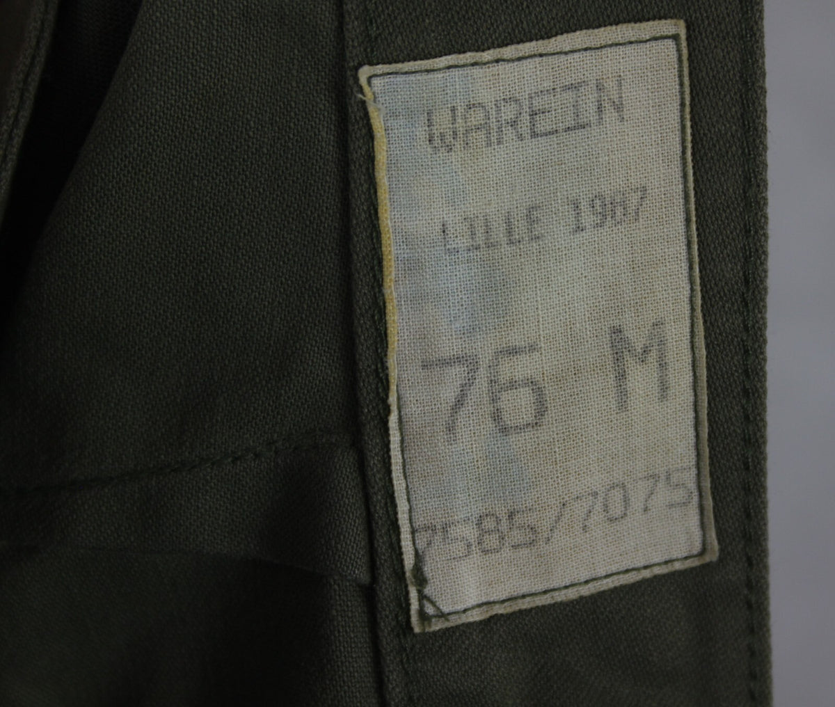 Genuine Surplus French Army 1980s Vintage F2 Olive Green Army Combat Trousers