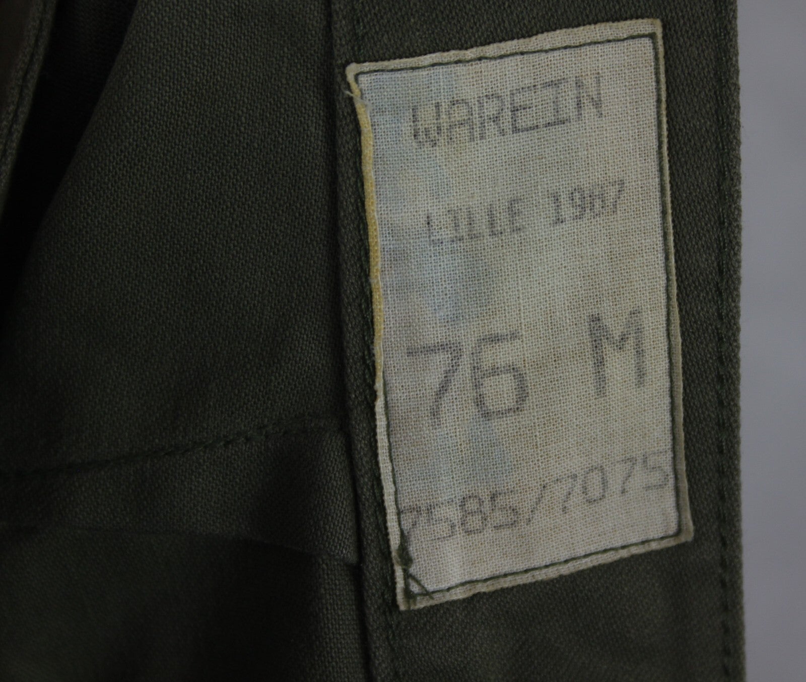 Genuine Surplus French Army 1980s Vintage F2 Olive Green Army Combat Trousers