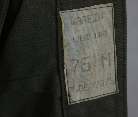 Genuine Surplus French Army 1980s Vintage F2 Olive Green Army Combat Trousers