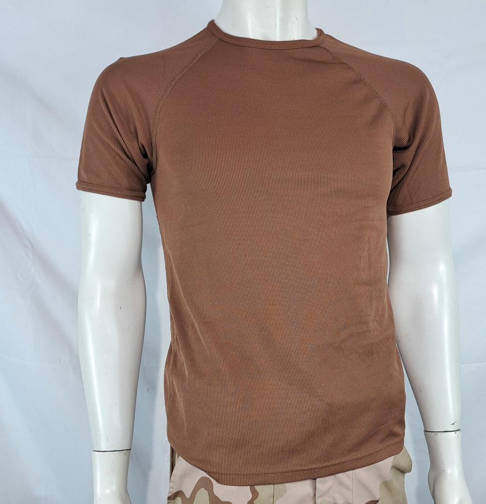 Genuine Surplus Dutch Army Wicking Brown T-Shirt Polyester (3138)