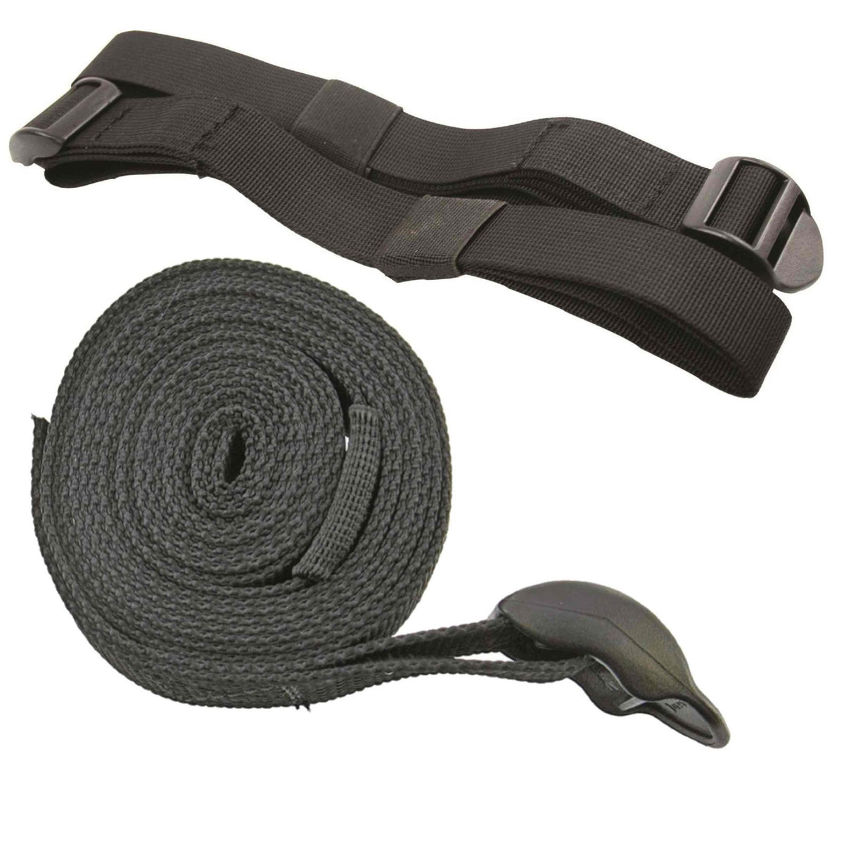 Highlander Utility Strap Black Webbing Buckle End Pack of 1