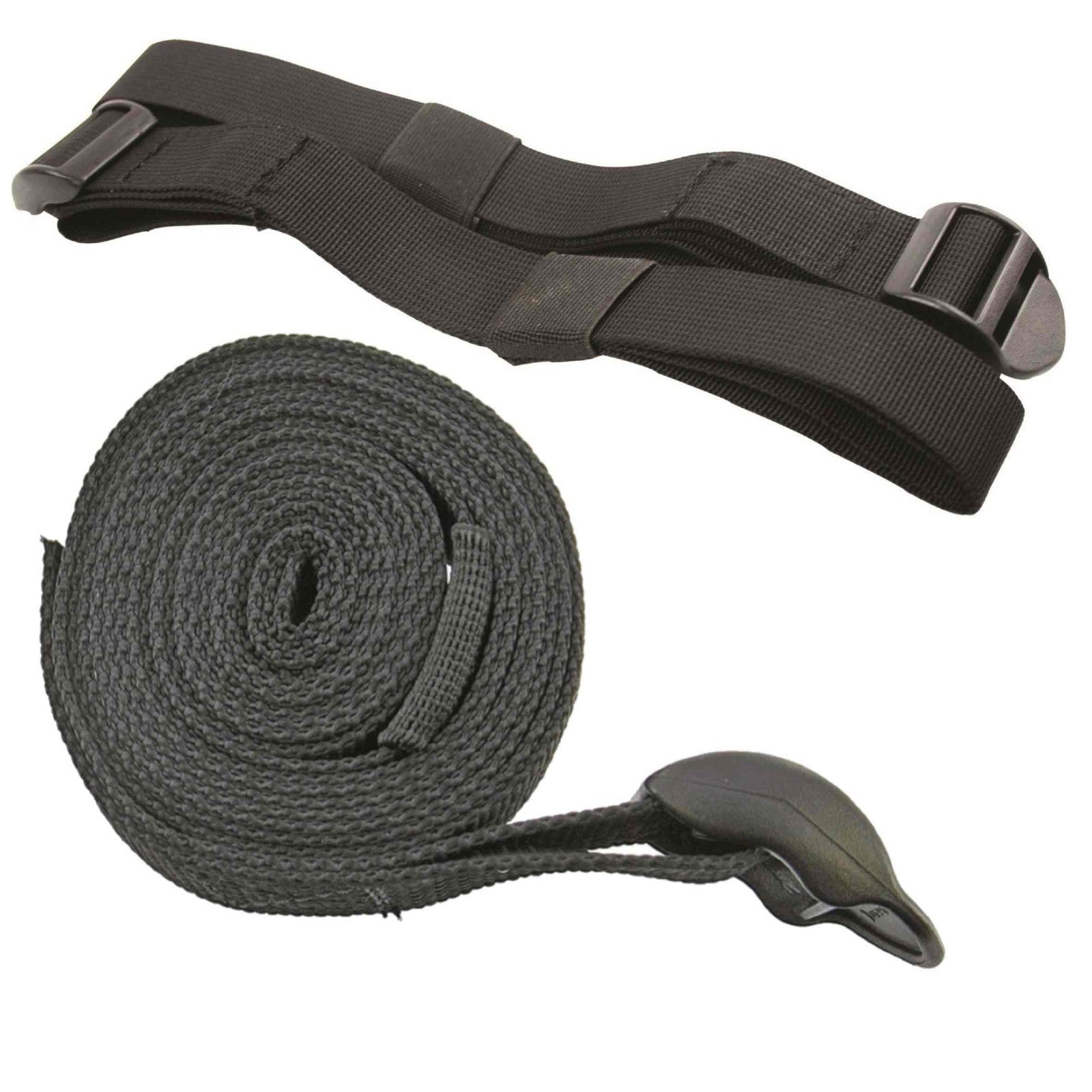 Highlander Utility Strap Black Webbing Buckle End Pack of 1