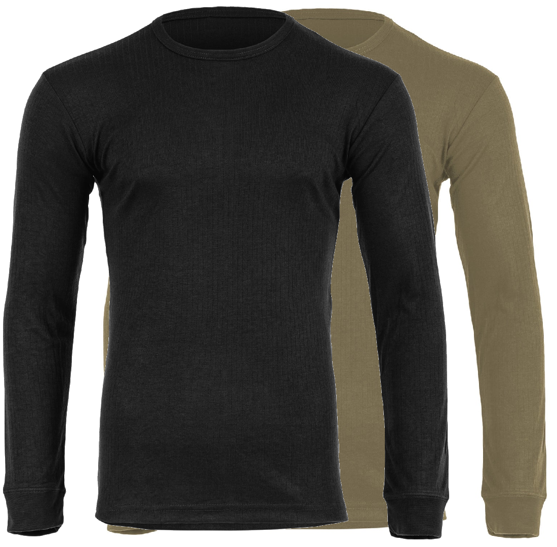 Highlander Long Sleeve Mid Layer Thermal Top Vest Blank Ranger Green