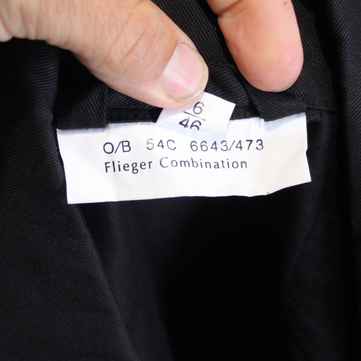 German Military Style Flight Suit Black Overall Army Airforce 38" (3380)