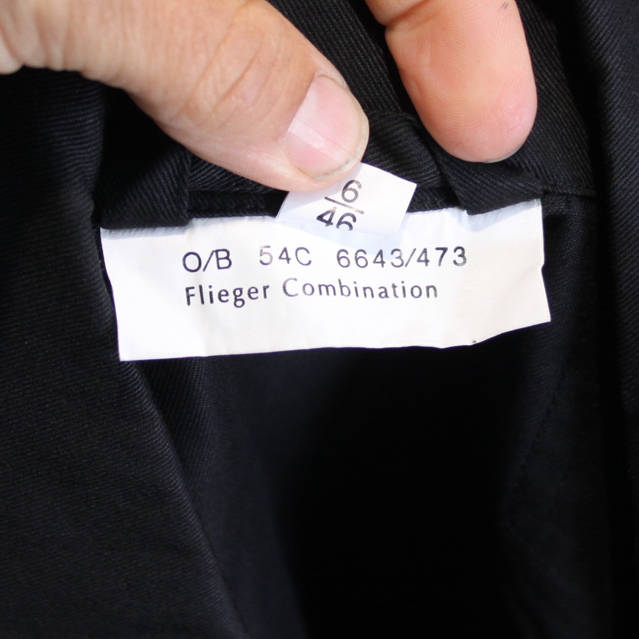 German Military Style Flight Suit Black Overall Army Airforce 38" (3380)