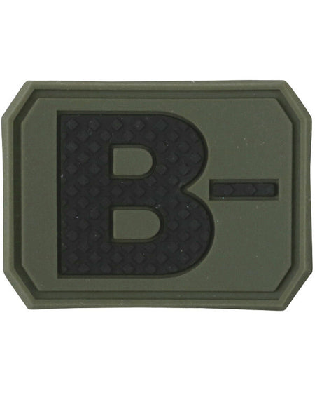 Kombat Blood Group Rubber Patches  Army RAF SAS Patch Badge