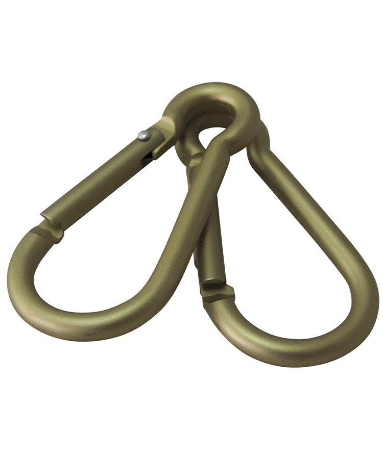 Kombat Carabiner Pairs 8mm Karabiner Military Clip Army Forces Olive Tan Black