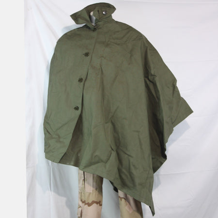 1980's Dutch / Belgian Military Asymetric Sniper Poncho Cloak Cape  (4240)