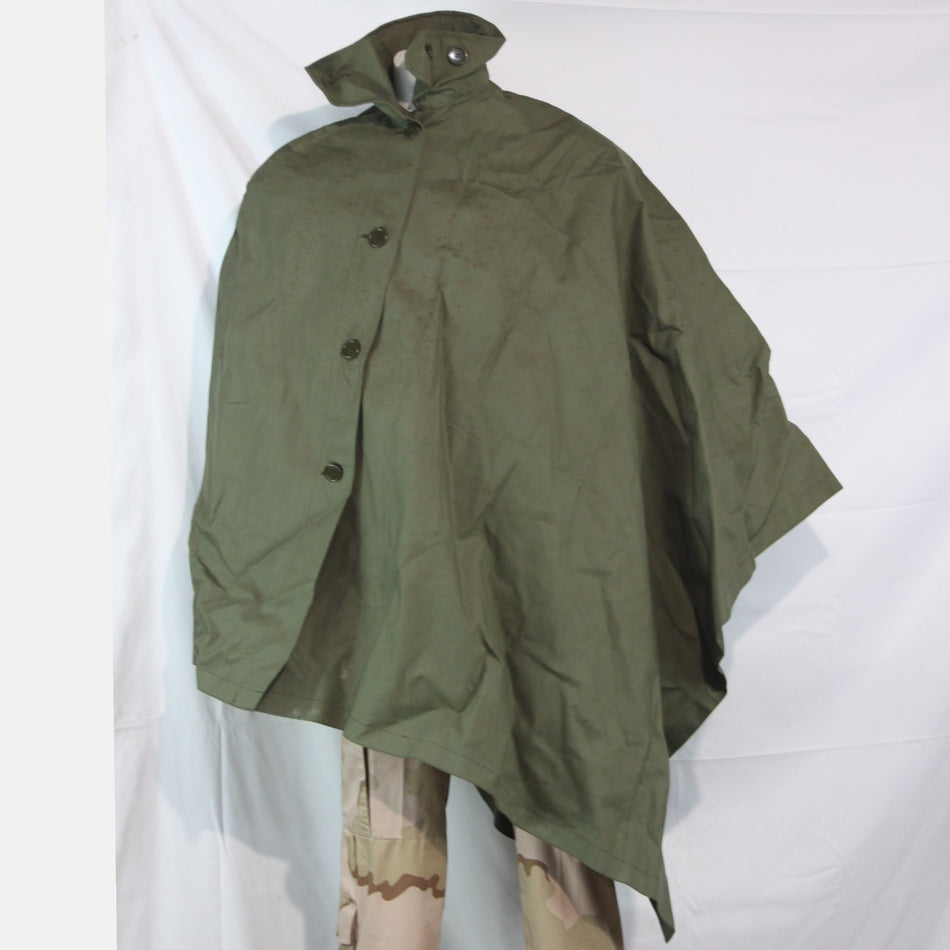 1980's Dutch / Belgian Military Asymetric Sniper Poncho Cloak Cape  (4240)