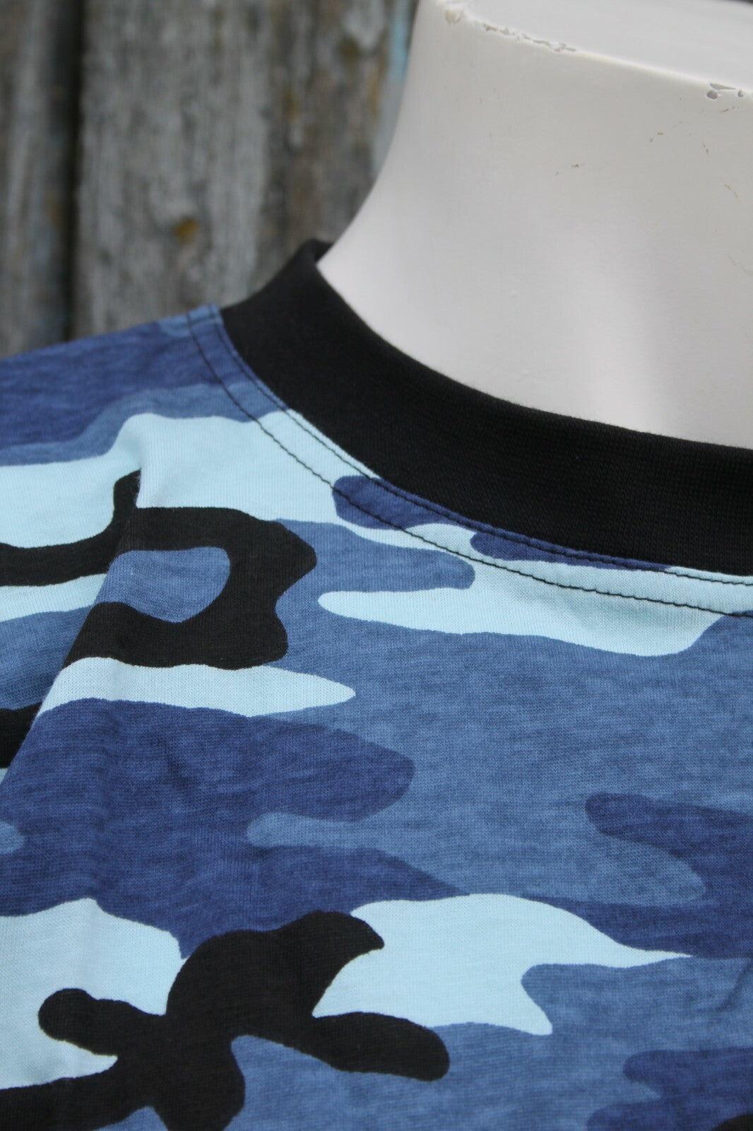 Highlander Blue Urban Cotton T-Shirt Camouflage Midnight Camo 