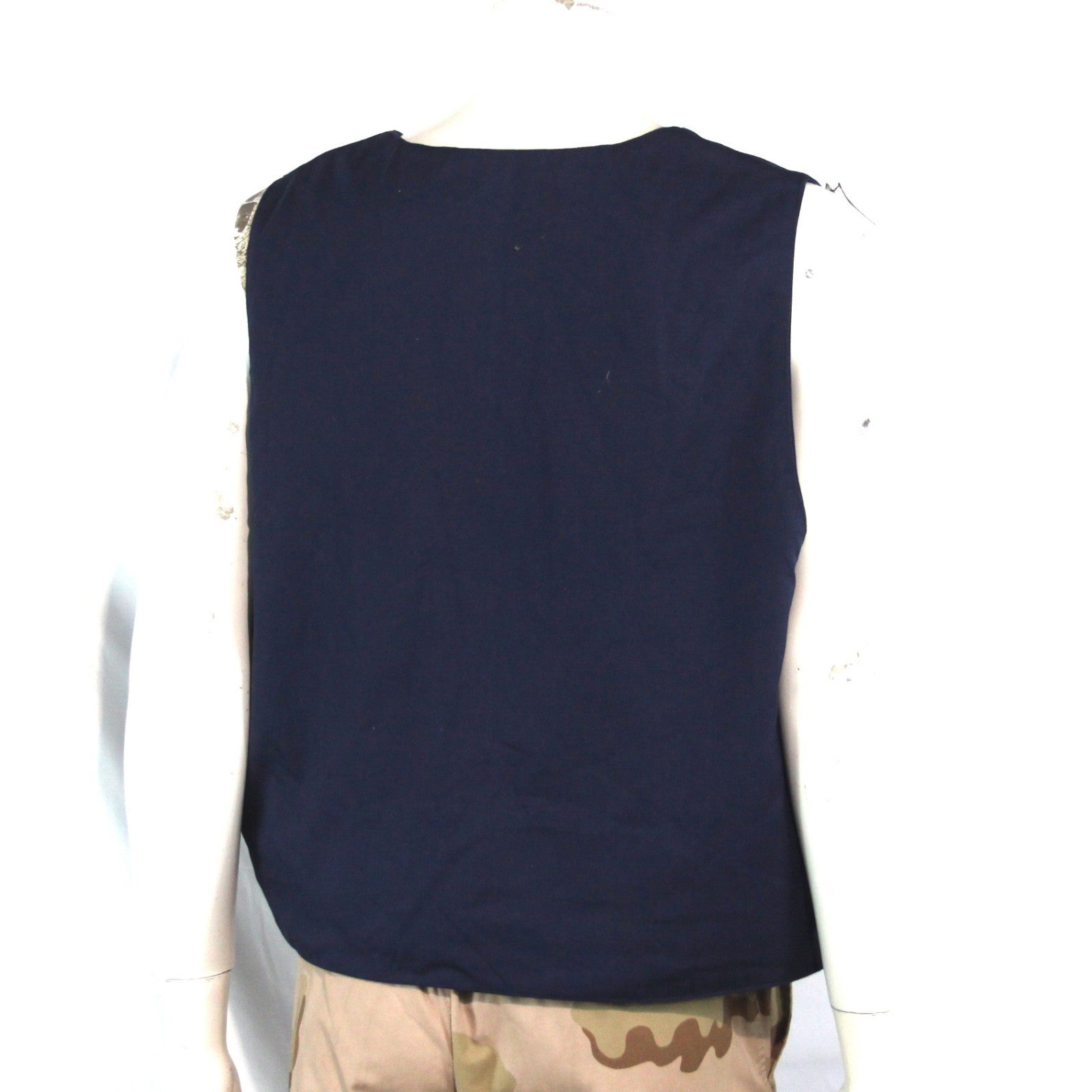 French Military Civilian Body Armour Cover Vest Blue Genuine Surplus L 3974