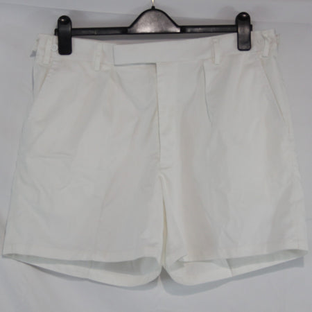 Vintage British Military Shorts White Genuine Surplus Tri-Service Mens PTI(4422)
