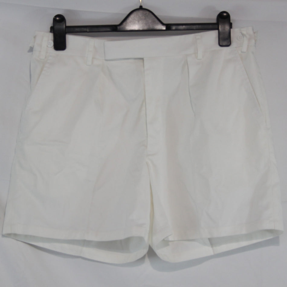 Vintage British Military Shorts White Genuine Surplus Tri-Service Mens PTI(4422)