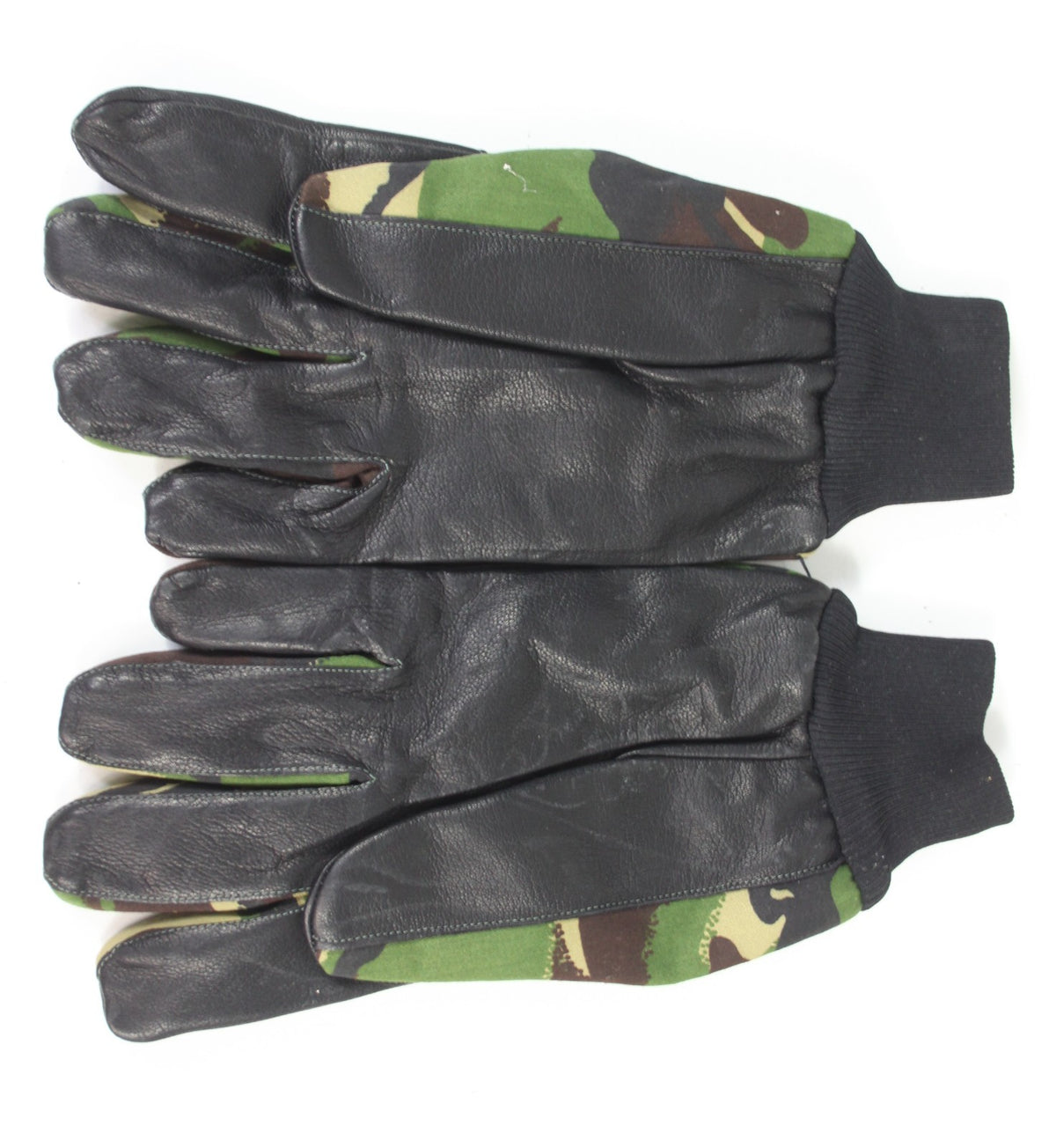 Genuine British Army DPM Mechanics Gloves Camouflage Leather Palm