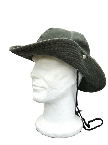 Highlander Aussie Digger Hat Cotton Sun Hat Olive Stonewashed Boonie