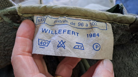 Genuine Surplus French Army Fur Lined Winter trousers Thermal Olive Green (2780)