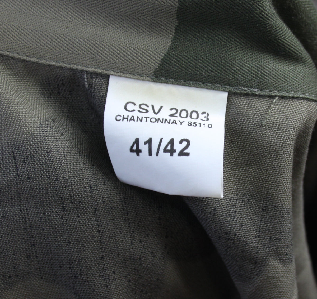 Genuine Surplus French Army Short Sleeve Shirt Warm Weather CCE Camouflage wood