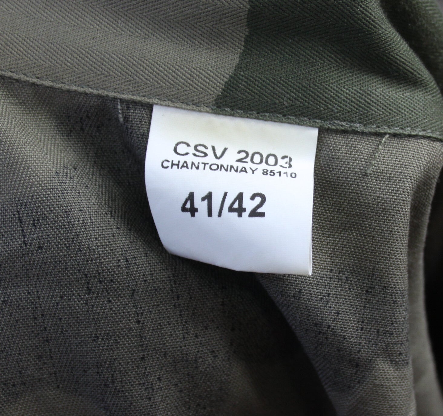Genuine Surplus French Army Short Sleeve Shirt Warm Weather CCE Camouflage wood