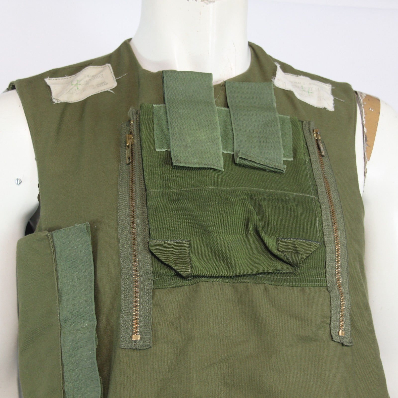 1970's Vintage British Military Body Armour Cover Genuine Surplus Olive 3964