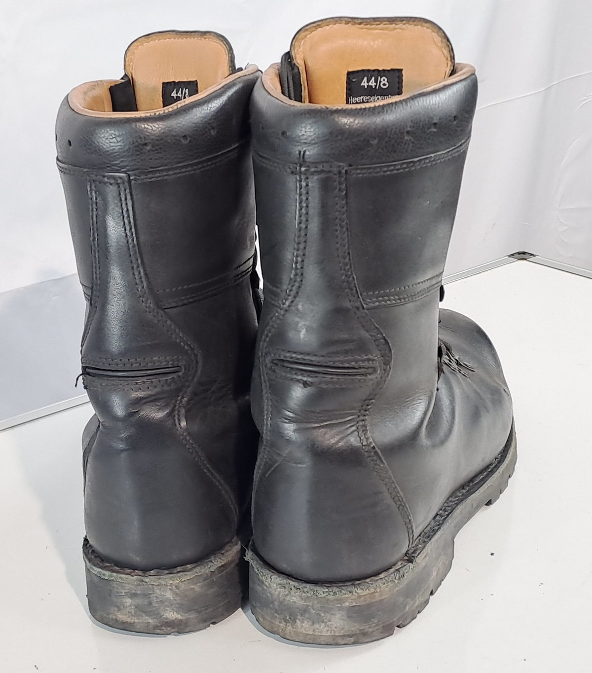 Genuine Surplus Austrian Army Fully Lined Black Leather Winter Boots 3369
