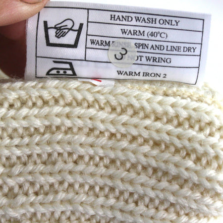 Genuine Surplus British Forces Knitted Wristlets Warmers Pair Wool Cream (3536)