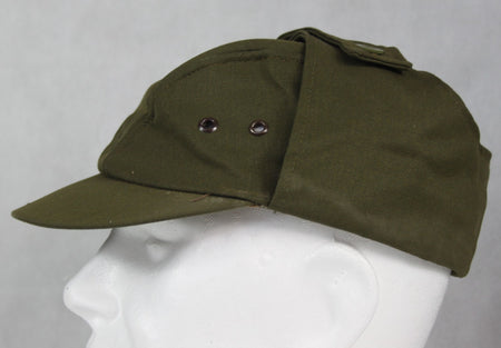 Genuine Surplus Vintage Czech Ex Army Field Hat Peak Cap Green SMALL