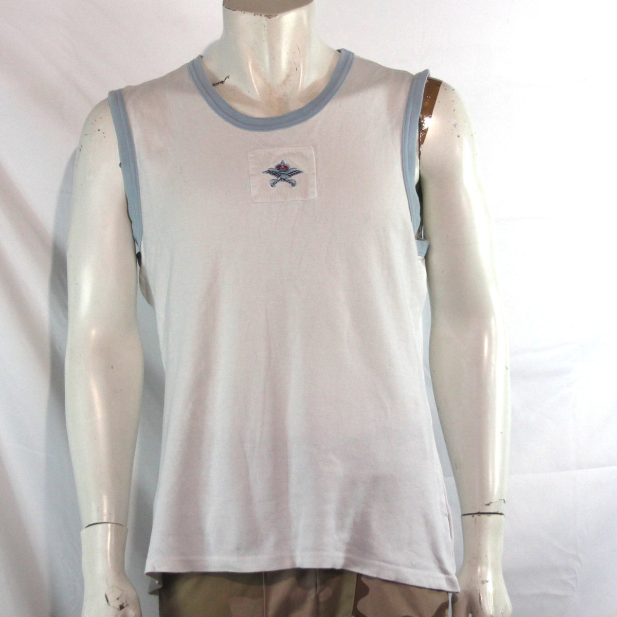 Genuine Surplus British Royal Air Force PT Vest Singlet T-Shirt Sleeveles (4270)