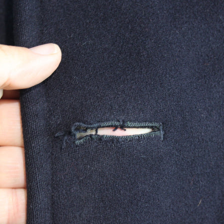 WW2 US Navy Pea Coat Wool Winter Genuine Surplus Jacket 4 Button 36-38" (3649)