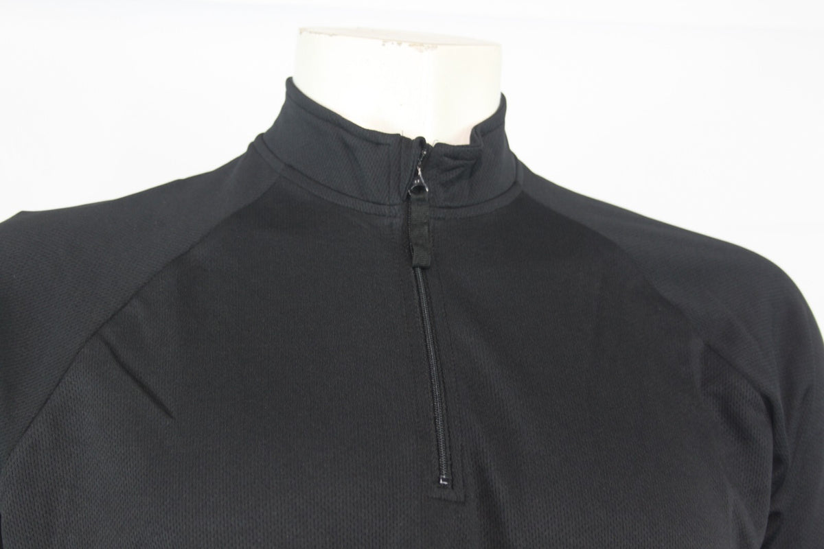 New Genuine Surplus Police Wicking Thermal Zip Neck Top Base Layer Black