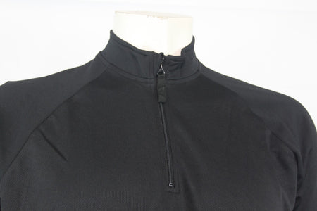 New Genuine Surplus Police Wicking Thermal Zip Neck Top Base Layer Black