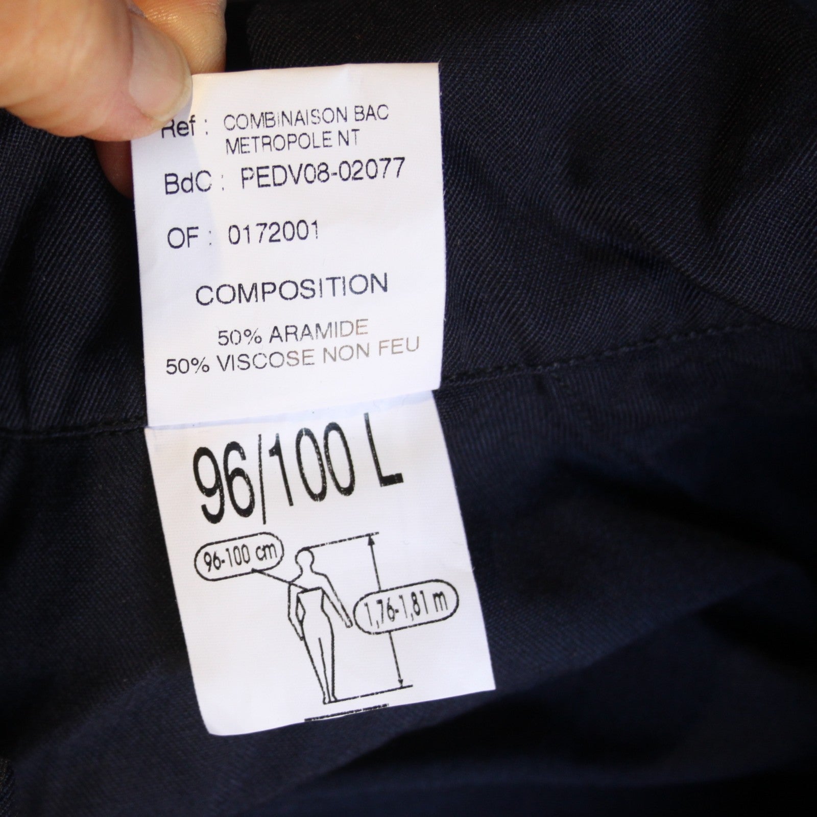 Genuine Surplus French Police Coverall Navy Blue Overall (4112