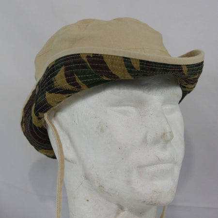 Jungle Bush Hat Camouflage Brim Beige Sun Hat Bucket Hat Military Style HAT144