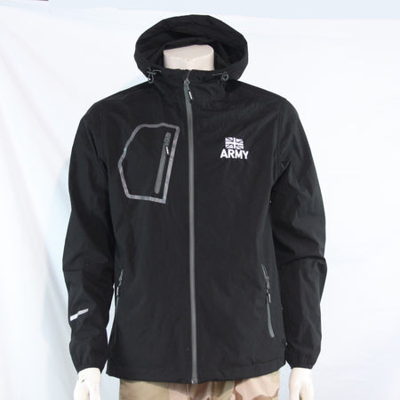 Genuine Surplus British Army Water Resistant Jacket Black Printed (4285)