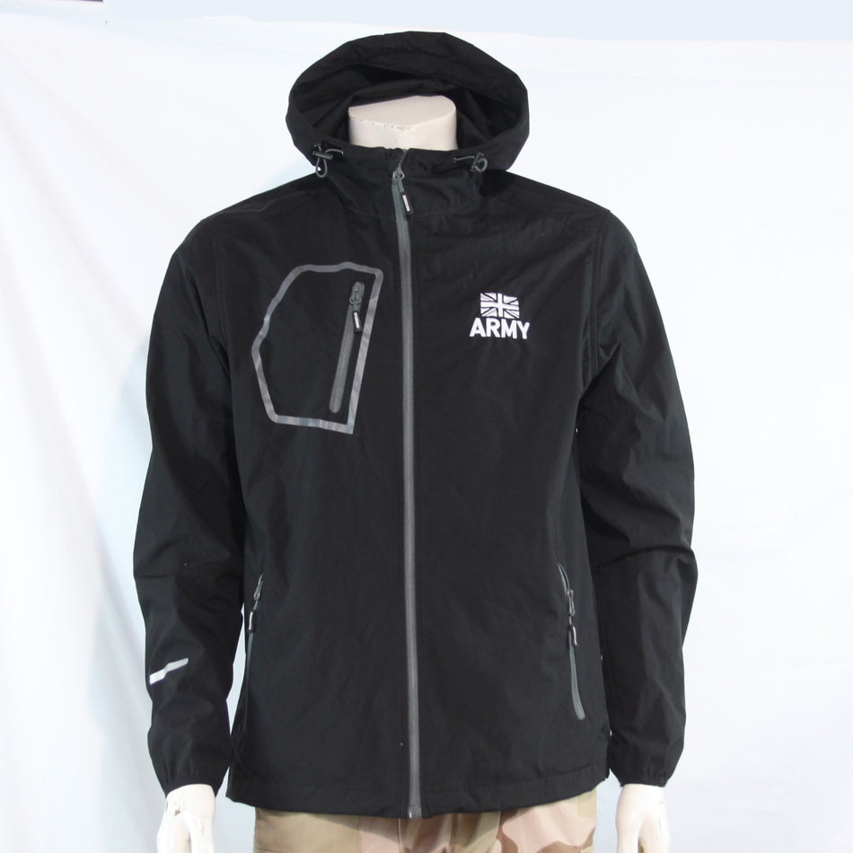 Genuine Surplus British Army Water Resistant Jacket Black Printed (4285)