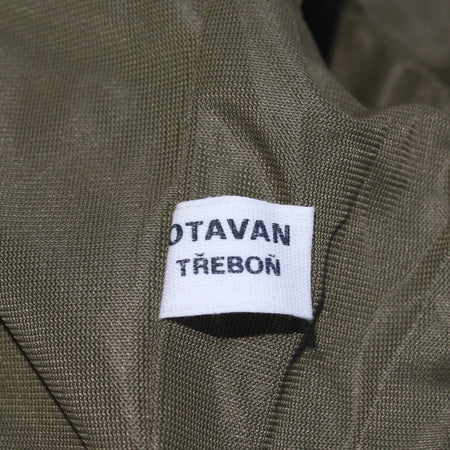 Vintage Army Surplus Trench Coat Czechoslovakian Genuine Olive Overcoat  (3644)