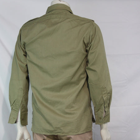 Genuine Surplus Army Vintage Khaki Tan Shirt Cotton 1968 Dated 15" (3429)