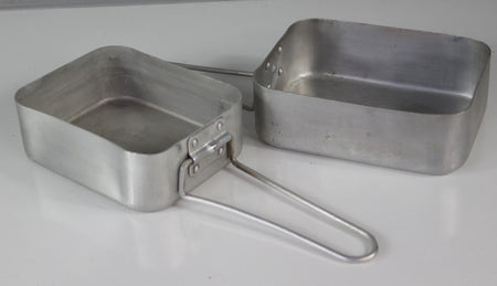 British Army Mess Tins Aluminium Cooking Saucepans Bowls Metal (4250)