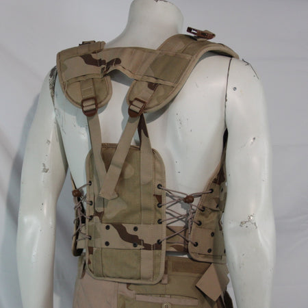 Dutch Surplus Assault Vest Plate Yoke Action Vest Airsoft Desert Camo 3962